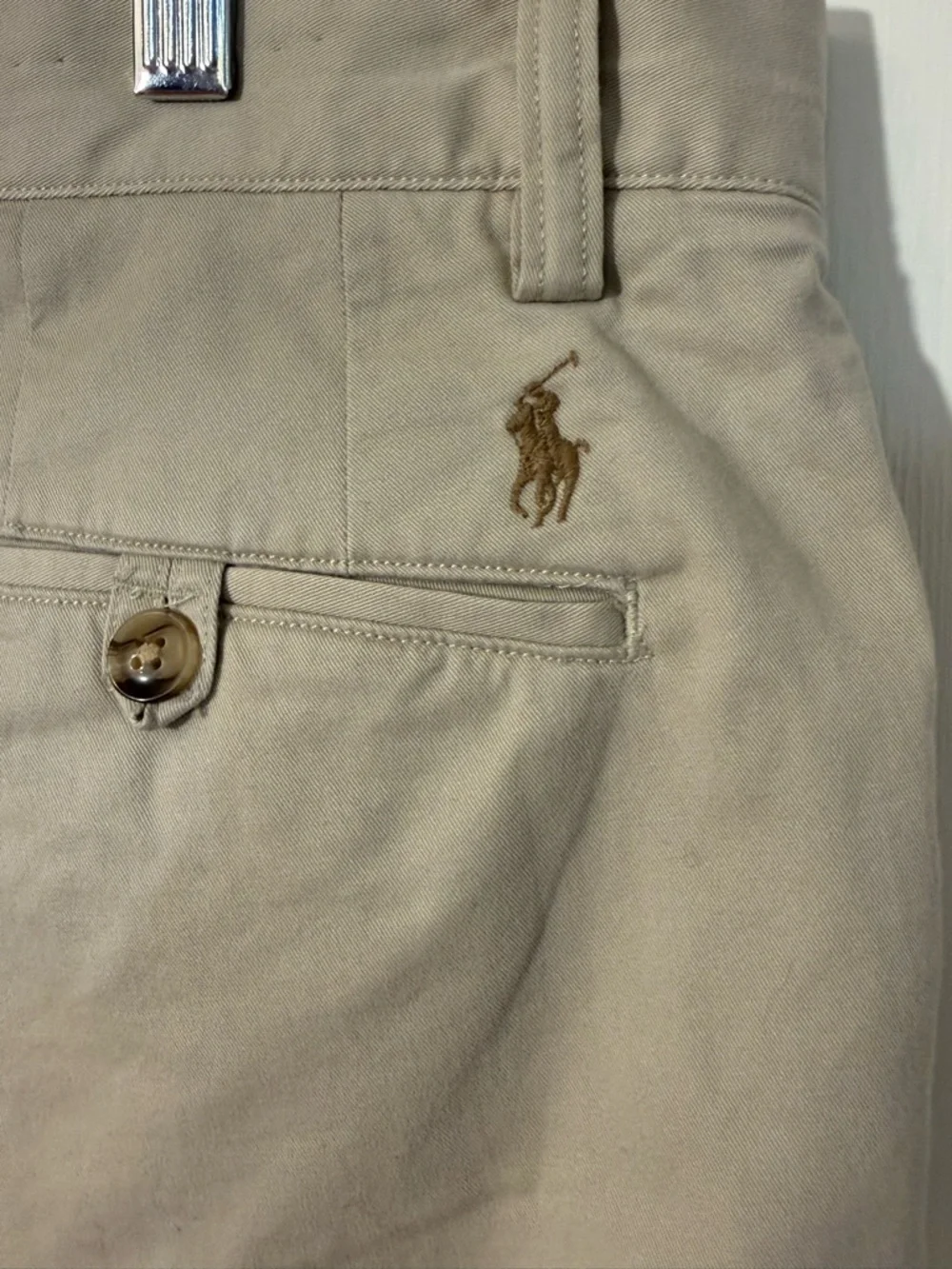 Polo Ralph Lauren Men’s Stretch Classic Fit Chino Pants Khacki Tan 34x30 Flat